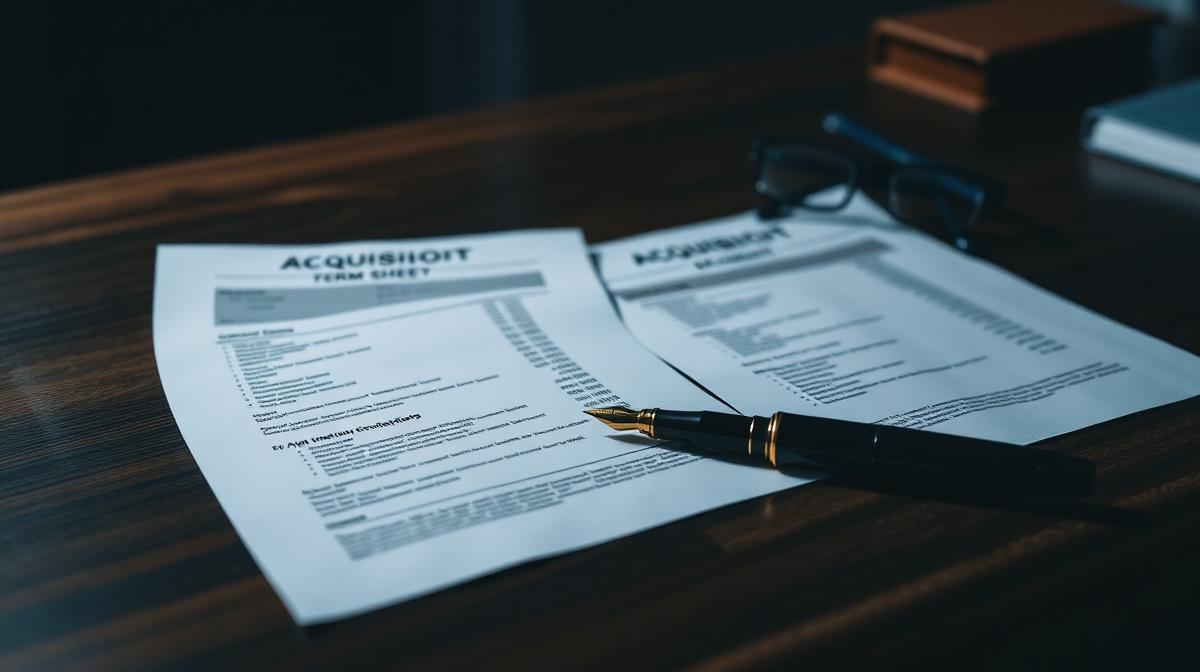 A seller note and an earnout side by side on an acquisition term sheet